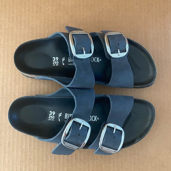Birkenstock Arizona Big Buckle Midnight Navy Women's Sandals | EU 39, US 8-8.5 - Picture 2 of 5